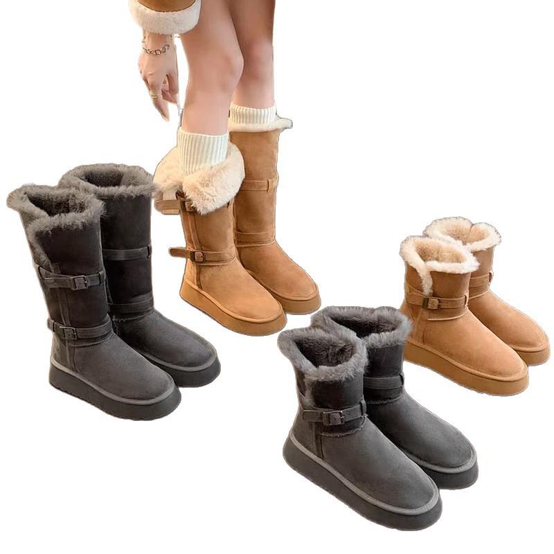 2026 Winter New Thick Bottom and Velvet Thick Tall Snow Boots for Women