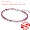 Copper Yellow & Blue Tennis Bracelet For Women Sparkling Pavé Circle Pearl Design Exquisite Gift New Arrival