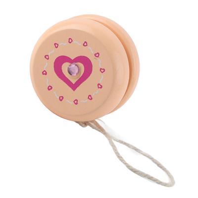 Cute Cartoon Pattern Wooden Yoyo Ball Toy Early Education Teaching Toy for Kid Child