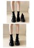 Women's British Style Black Leather Thick-Soled Loafers - 2026 Spring/Summer Collection Versatile Flats