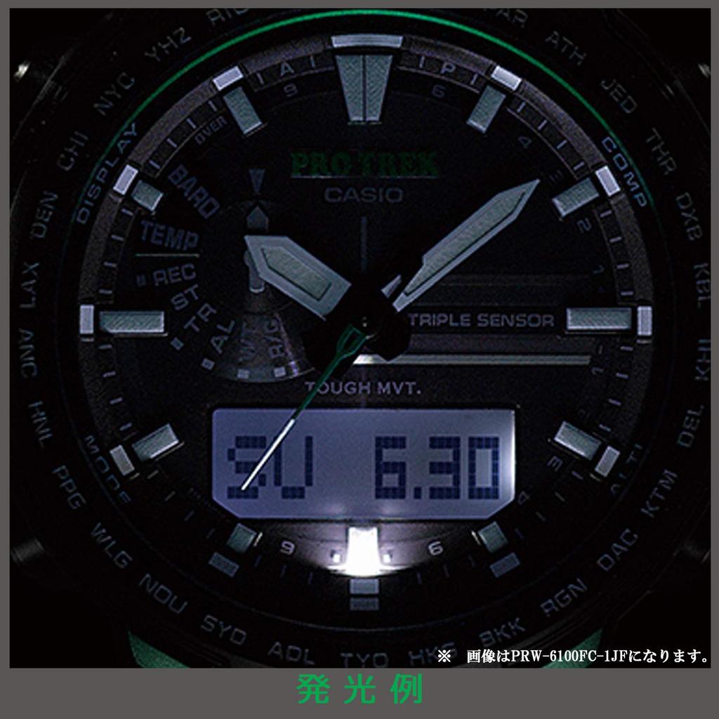 Zegarek solarny sterowany radiowo Casio Pro Trek Seria RM PRW-S6100Y-1JF Męski