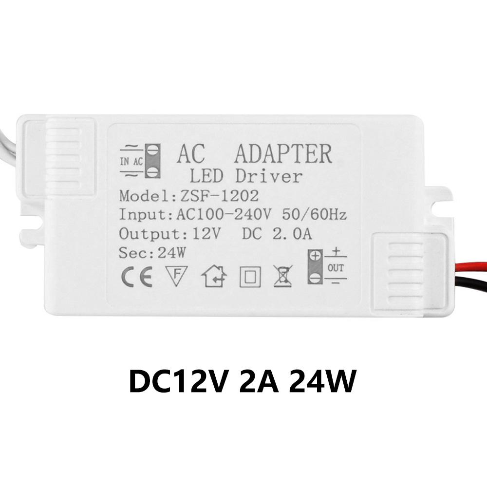 AC 100-240V To DC 12V LED Driver Lighting Transformer 6W 12W 18W 24W 36W 48W 60W For Strip Home Improvement Power Supply Adapter