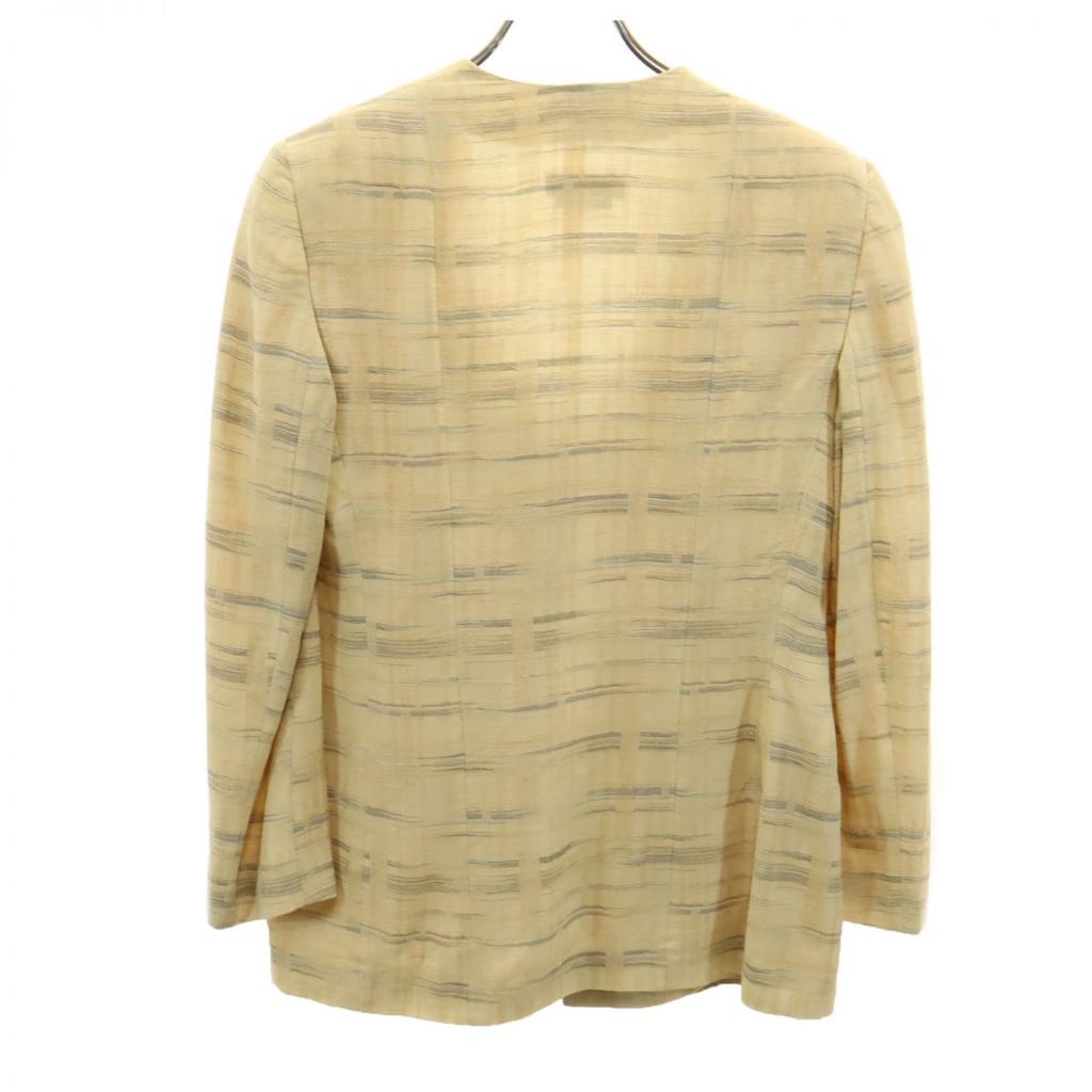 GIORGIO ARMANI made in Italy Check Pattern No color jacket 40 Yellow Women Used