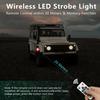 Wireless LED Strobe Lights with Remote Control Waterproof Rechargeable 500mAh High Brightness
