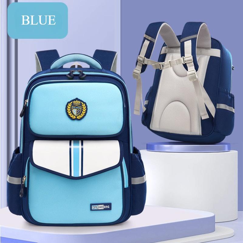 Trendy England School Bags for Primary School Students Grade 1-3-6 Scientific Spinal Protection Oxford Waterproof Backpack Unisex Multi-layer Book Bag