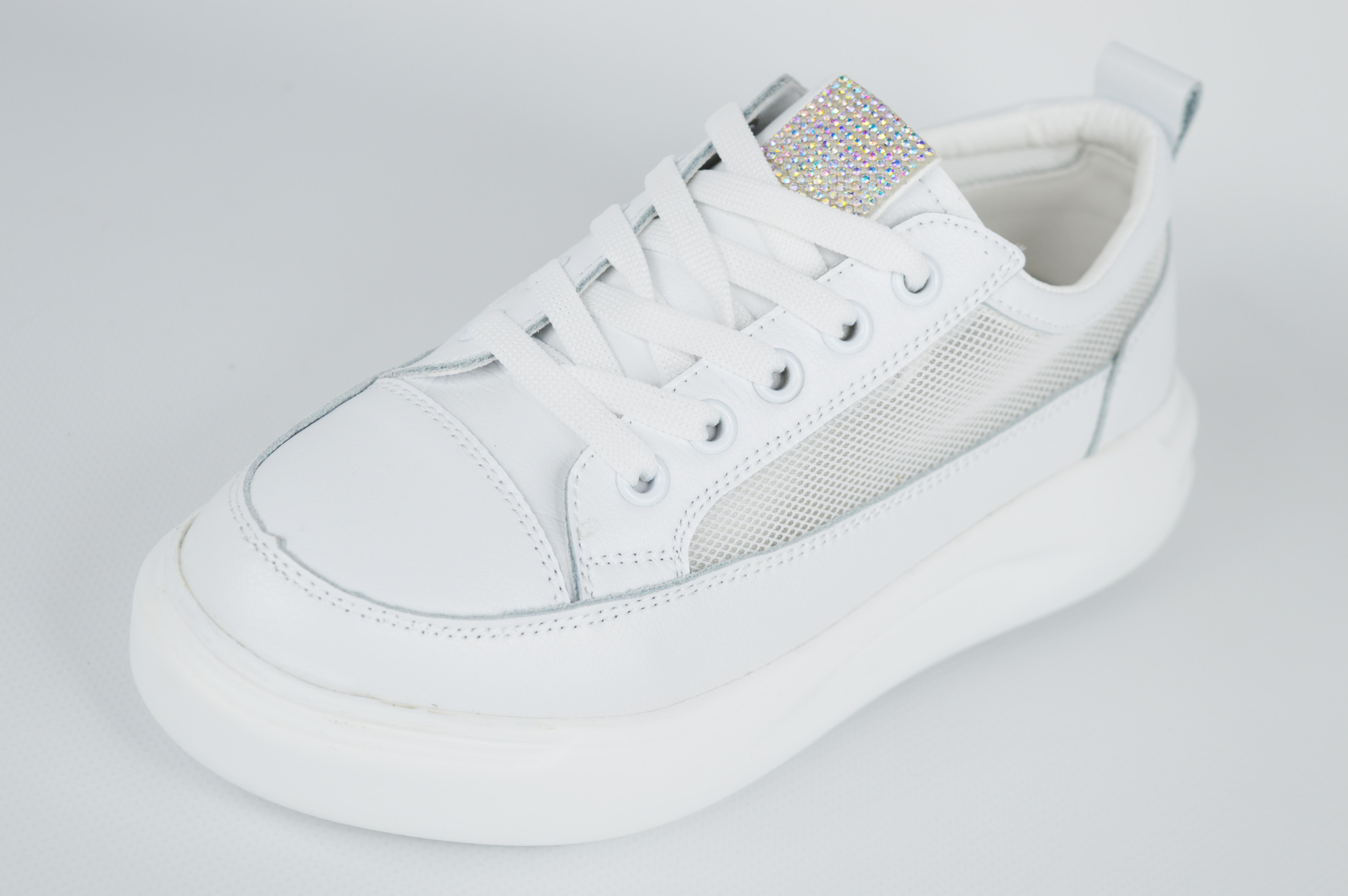 

Кросівки з сіткою на платформі LORIS 2063 36 Білий шкіра 40 білий