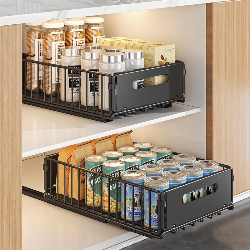 Organizzatore a Cestello Estraibile Multi-strato per Cucina e Bagno
