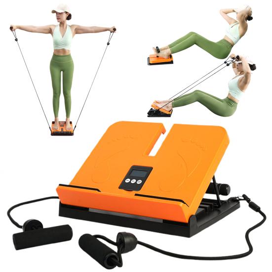 Calf Stretcher Slant Board with Resistance Band Adjustable Physical Therapy Incline Board