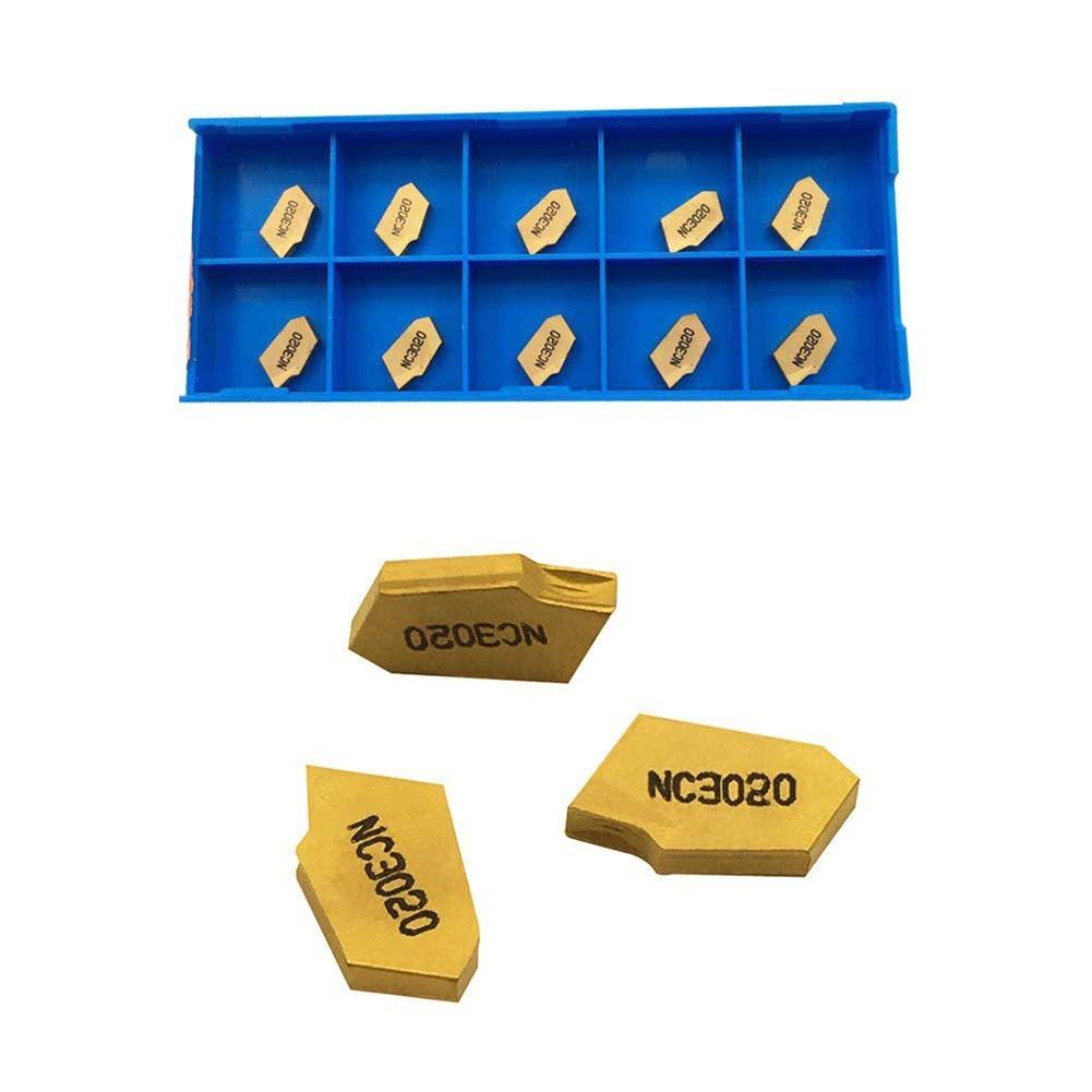 10pcs SP200 GTN-2 Grooving Cut-Off Carbide Inserts for SPB26-2 SPB32-2