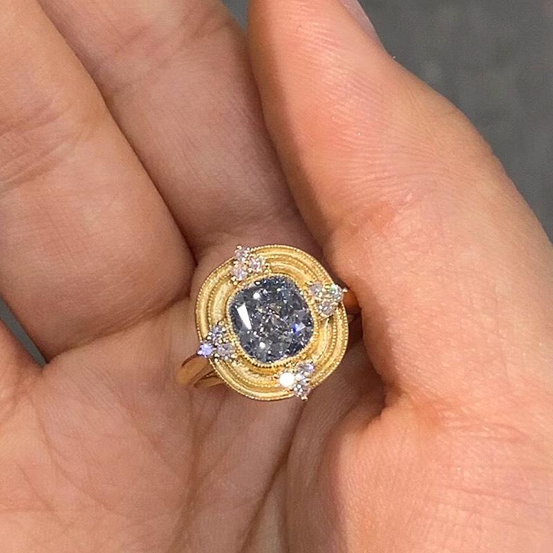 

Xiaohongshu Французская Роскошь Винтаж Придворный Стиль Женское Квадратное Кольцо