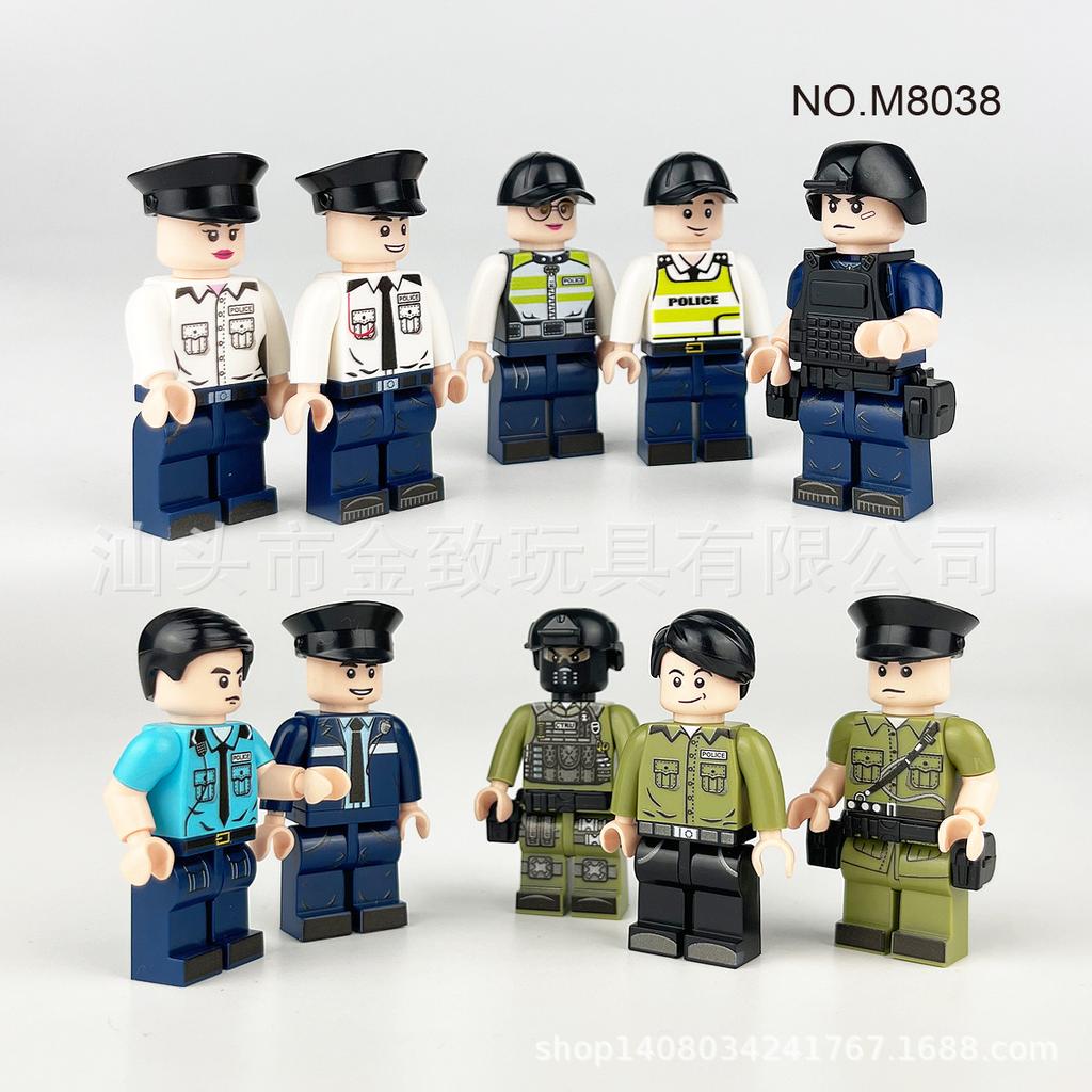 480 City Professional Police Special Police Building Block Small Particles Assembled Children'S Toys