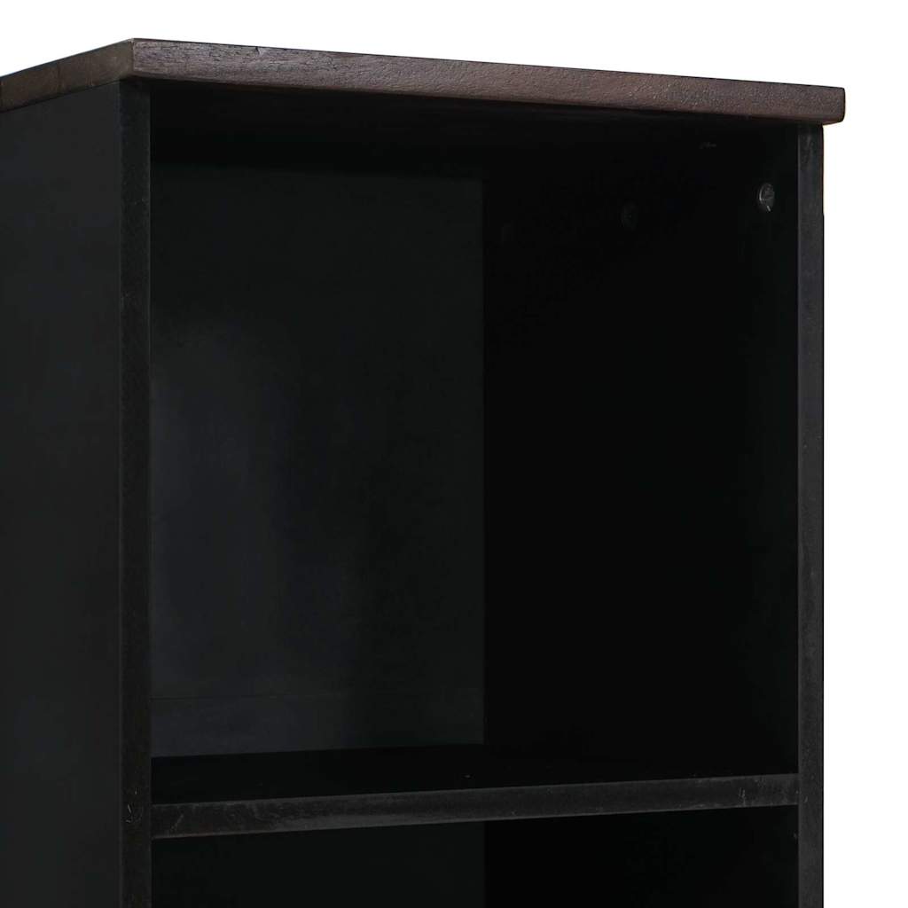 Bathroom Cabinet Walnut 38 X 33 X 160 Cm Particleboard