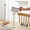 Stainless Steel Name Card Holder Stable Base Menu Standing Table Number Holder  Table Accessories