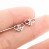 Cute Ballet Earings Women Jewelry Minimalist Puzzle Dinosaur Map Wave Cat Stainless Steel Stud Earrings Girls Pendientes