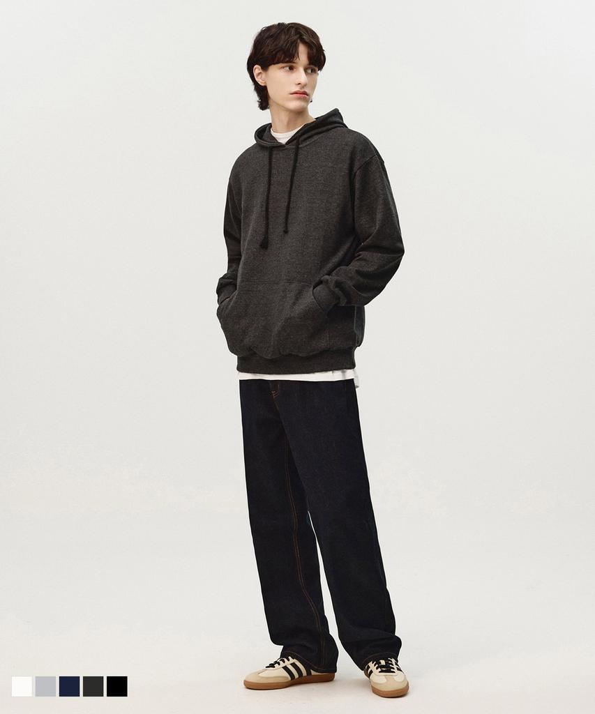 [Non-Fleece Or Fleece-Lined] Easy Hooded Sweatshirt 5 Colors (C Type)