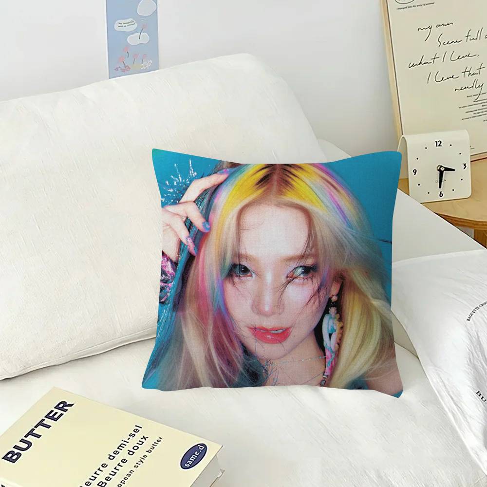 Korean idols KKKARINA Pillow Covers Cartoon Sofa Decorative Home Doublesided Printing Short Plush Cute Cushion Cover