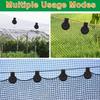 Shade Net Fixing Clips Durable Reusable Plastic Easy Install Weatherproof for Garden Patio Outdoor Greenhouse Use