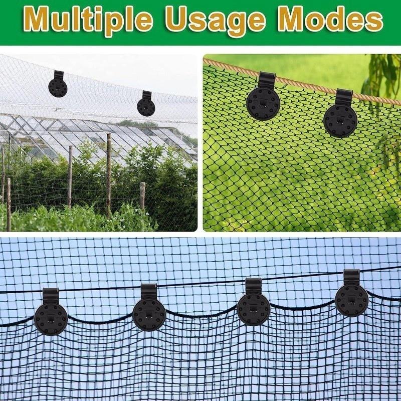 Shade Net Fixing Clips Durable Reusable Plastic Easy Install Weatherproof for Garden Patio Outdoor Greenhouse Use