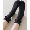 3 Pairs Women Spring Summer Female Lady Girls Lace Kawaii Socks Woman Lolita Cute Black White Socks Set