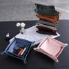 Trays Leather Personalized Desk Organizer Desktop Storage Box for Jewlery Key Cosmetics Glasses Headphone Wallet Office Home Use