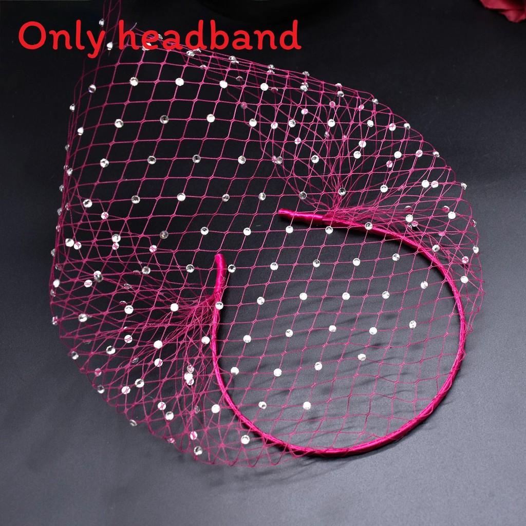 Fashion Headband Mesh With Rhinestone Decoration For Party And Dance Up Dress