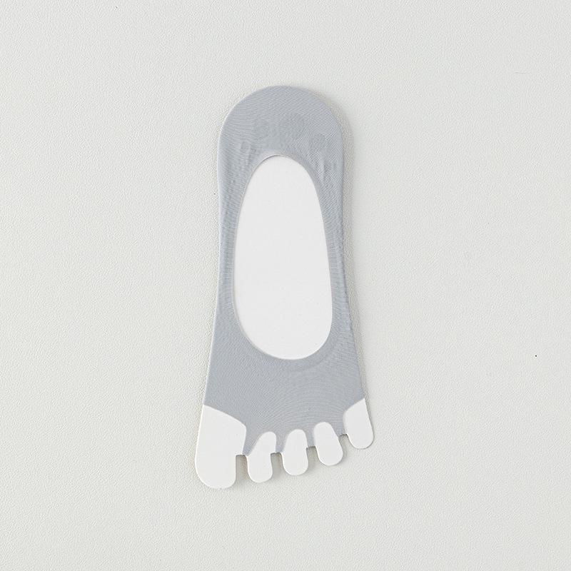 Women s No-Slip Ice Silk Toe Socks - Thin, Invisible, Low-Cut, No-Show High-Heel Socks One Size