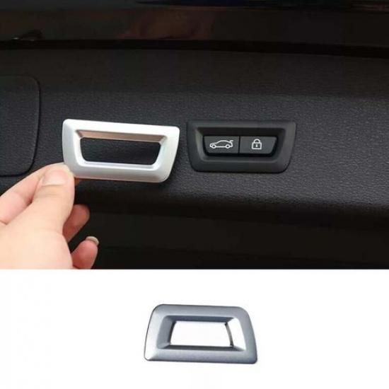 Inner Tailgate Rear Door Switch 2011-17 Fit For BMW 5 Series Cover Matte Silver