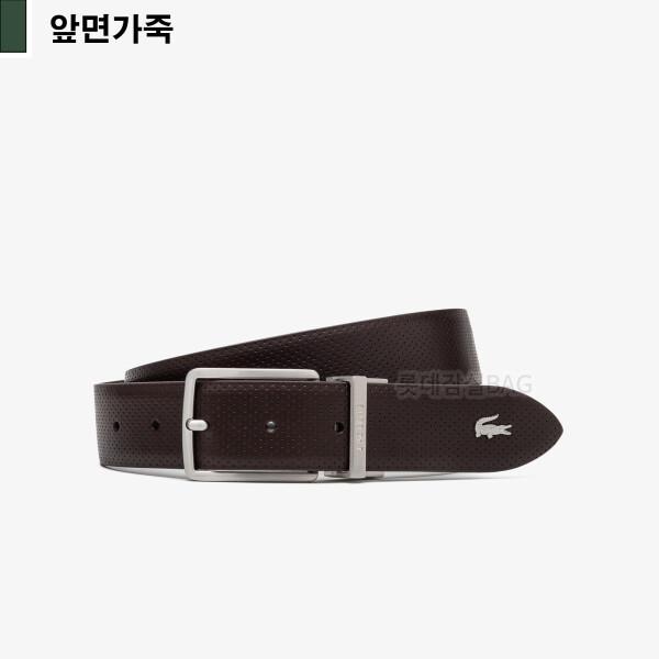 Lacoste Elegance Reversible Leather Belt M84 Dark Brown Js 100 cm
