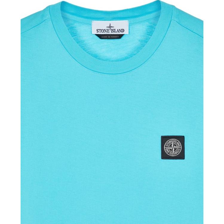 Stone Island Ss23 Solid Color Logo Patch Crew Neck Short Sleeve T-Shirt Men Tops Dark-Blue 101524113-V0042