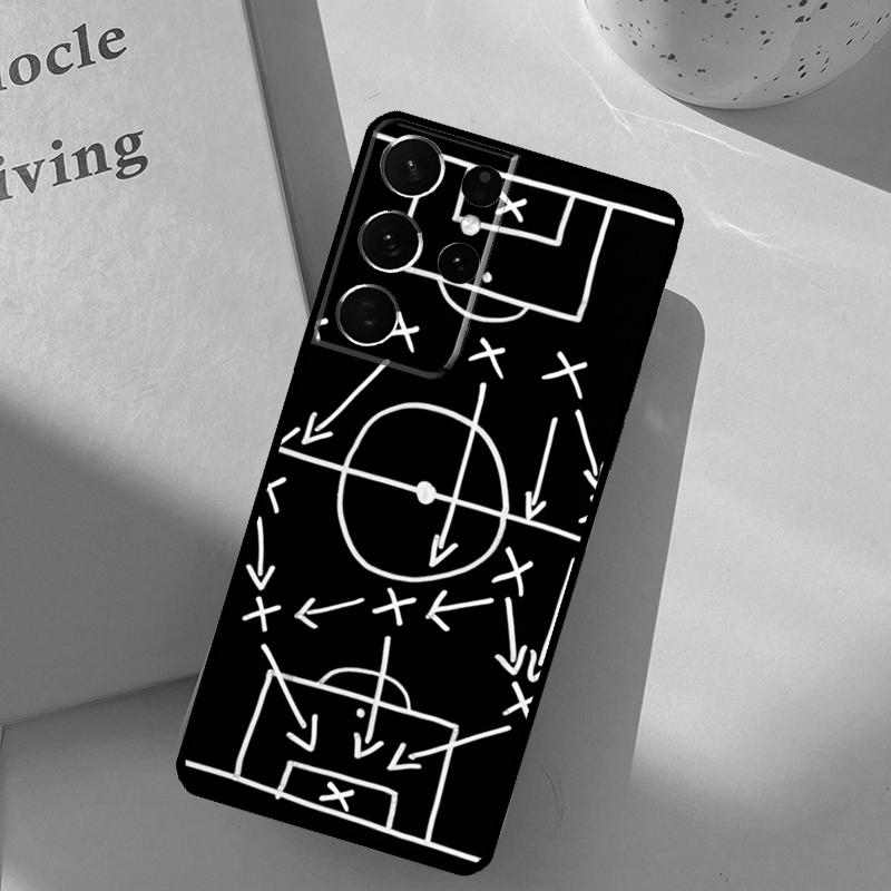 Football Soccer Tactics Time Phone Case For Samsung Galaxy S25 Ultra S20 S21 S22 S23 S24 S9 S10 Plus S25 FE Cover Shell