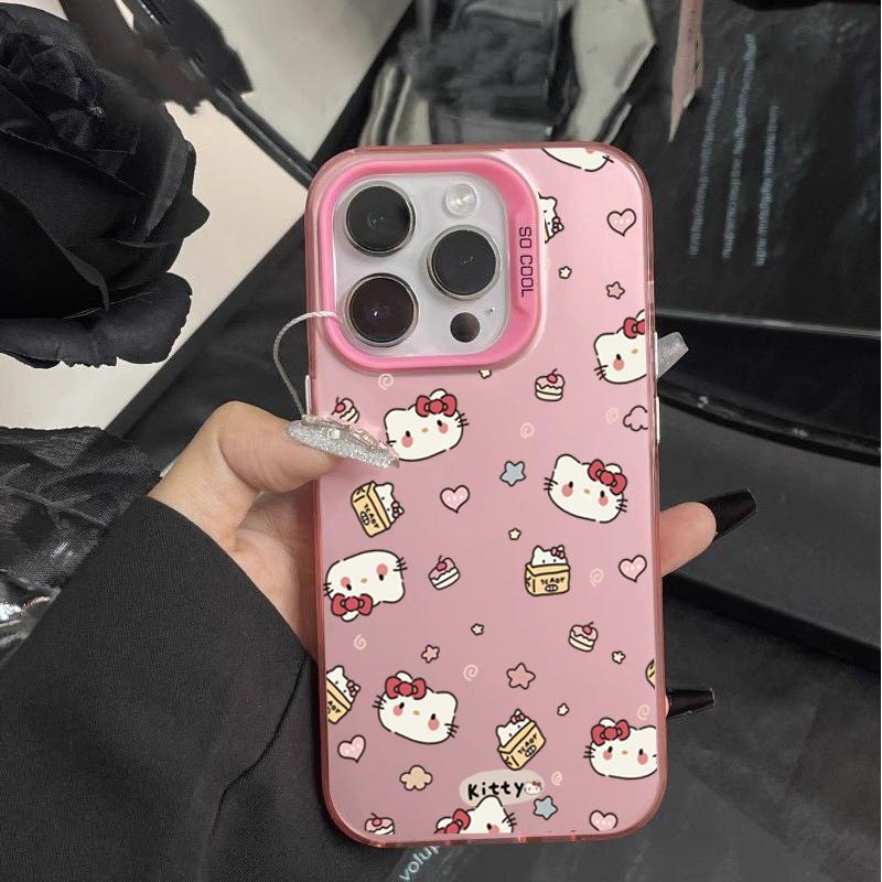 Colorful Kuromi Melody Case For Iphone 17 Pro Max 17 Air 16 15 14 11 12 13 Pro Max 16 Plus 16e 13 Mini Cinnamoroll Hard Cover