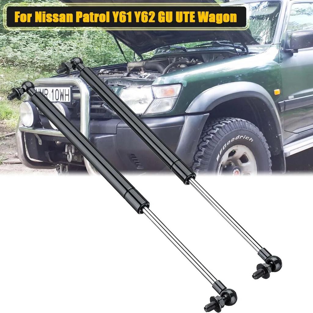2ks přední kapoty zvedák kapoty pružina tlumič plynové vzpěry tyč pro Nissan Patrol Y61 Y62 GU UTE Wagon 1997-2018 autodoplňky