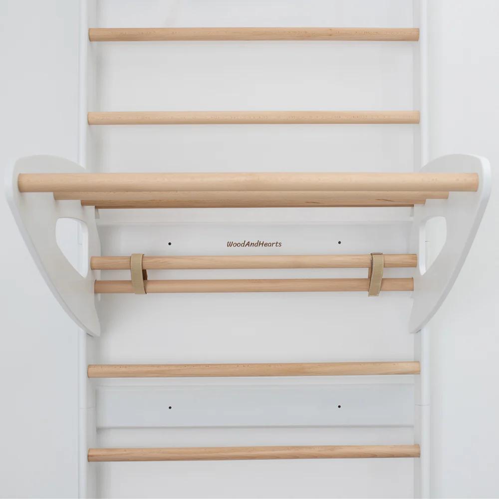 Gymnastic Ladder Light Xl - White-Wood