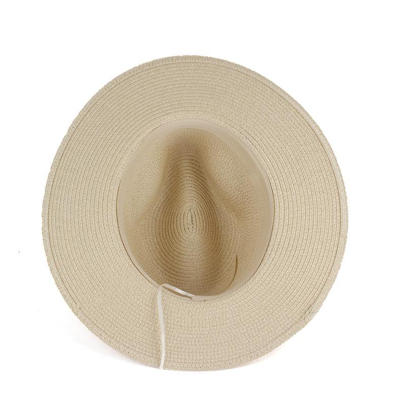 Summer new fashion casual Panama straw hat outdoor beach visor women's sun hat