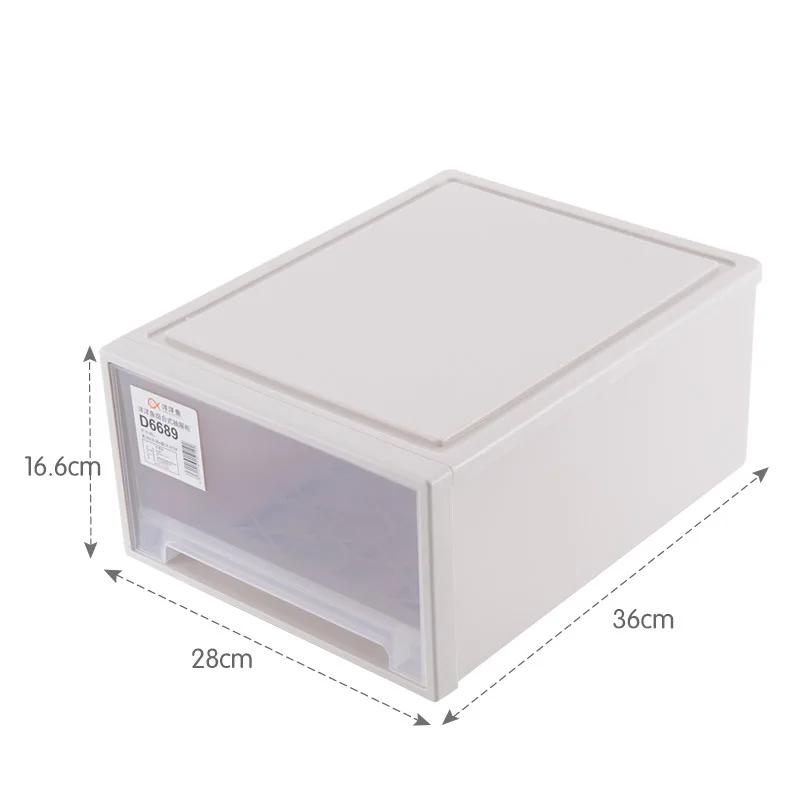 Transparent drawer style shoe box Plastic storage box Stackable No assembly required Dustproof and moisture-proof Storage items