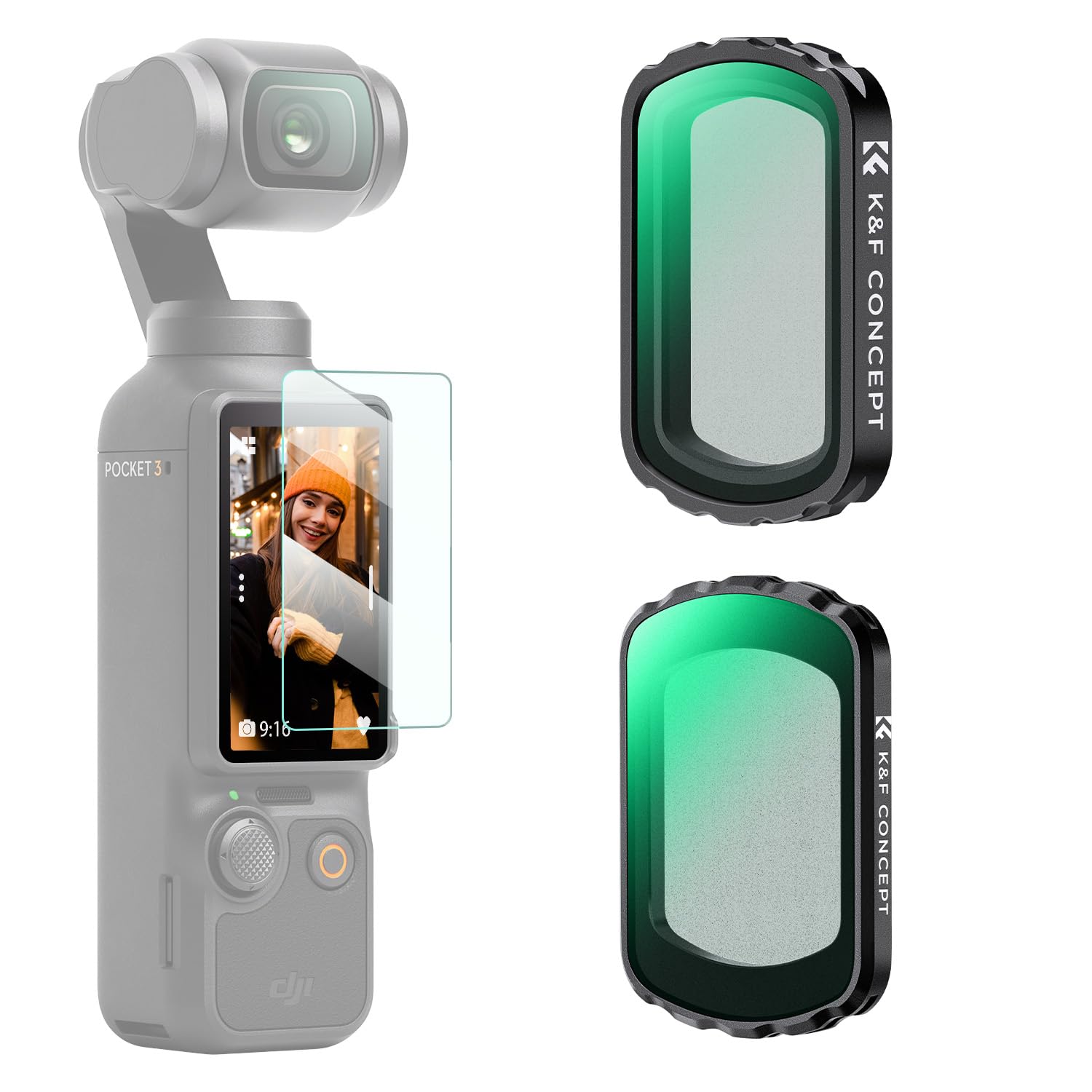 

Concept Lens Filter Set for DJI OSMO Pocket 3 Black Mist Black Effect Filter Magnetic Detachable Easy to Install AGC Optical Glass Nano Coating