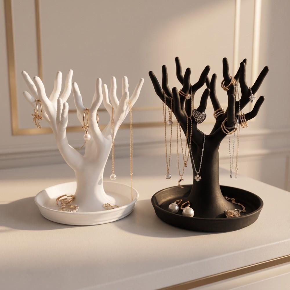 3D Printed Tree-shaped Organizer Decorative Figurine Tree Jewelry Display Stand  Photography Props