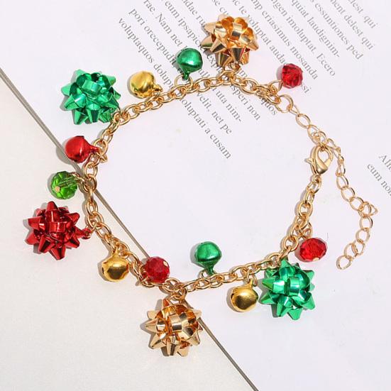 

Ожерелье-браслет Серьги Набор Красочный колокольчик Цветок Женщины Рождественский элемент Ожерелье-браслет Крючок