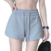 1116 Summer Black Drawstring Casual Sports Shorts Women's Skinny High Waist Versatile Home Pants Hot Pants Women's Outer Wear