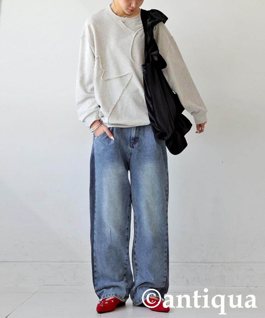 Antiqua Frill Design Velvet Bag, Women's, PB-00072 05, Black