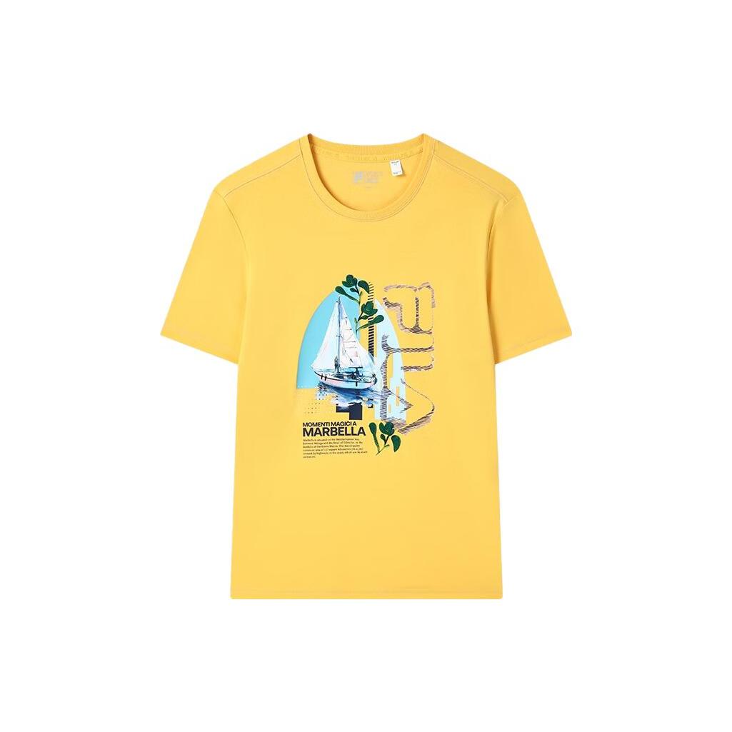 

New FILA T Shirts Men s Yellow F11M328103F-YE XXL