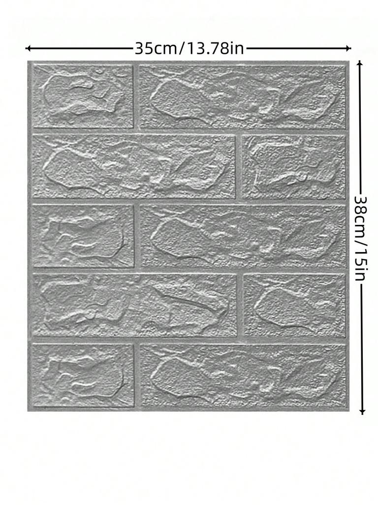 Home decoration supplies Wall decoration peel wallpaper brick detachable wallpaper peel paste self-adhesive 5 sheets 1 set