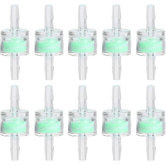 Silicone Tube Filter Aquarium Green 10PCS ABS Cleaning Filtration Supplies for Fish and Aquariums