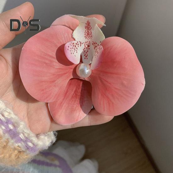 Women Hair Clip 3D Flower Decor Strong Grip Bang Hair Pin Photo Shoot Flower Styling Hairpin Hair Accessories