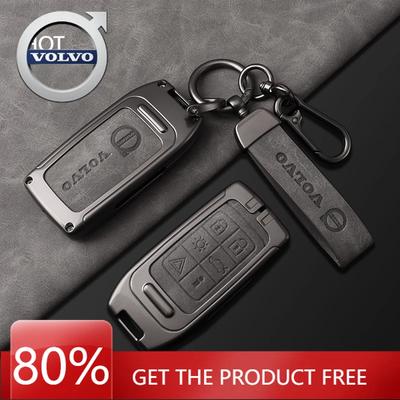 Emblems 2026 New For Zine Alloy Leather Car Key Case Cover Shell Holder For Volvo S60 S80 V60 XC60 XC70 S60L S80L V40 XC90
