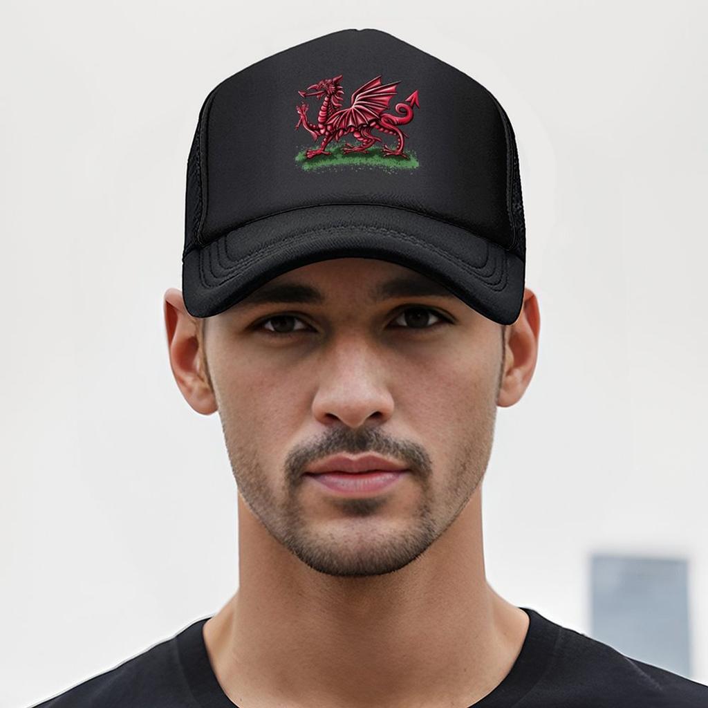 Welsh Flag Dragon Baseball Cap Sunhat Rave dad hat New In The Hat Mens Caps Women's