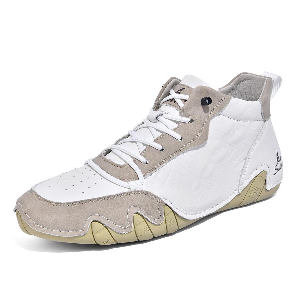 New Men's Mid-Top Octopus Martin Boots - Spring/Autumn Handmade Casual Outdoor Shoes