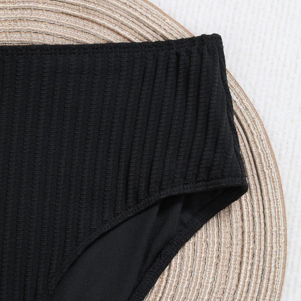 Euro-American Fashion Solid Triangle Cut Women's Swim Briefs