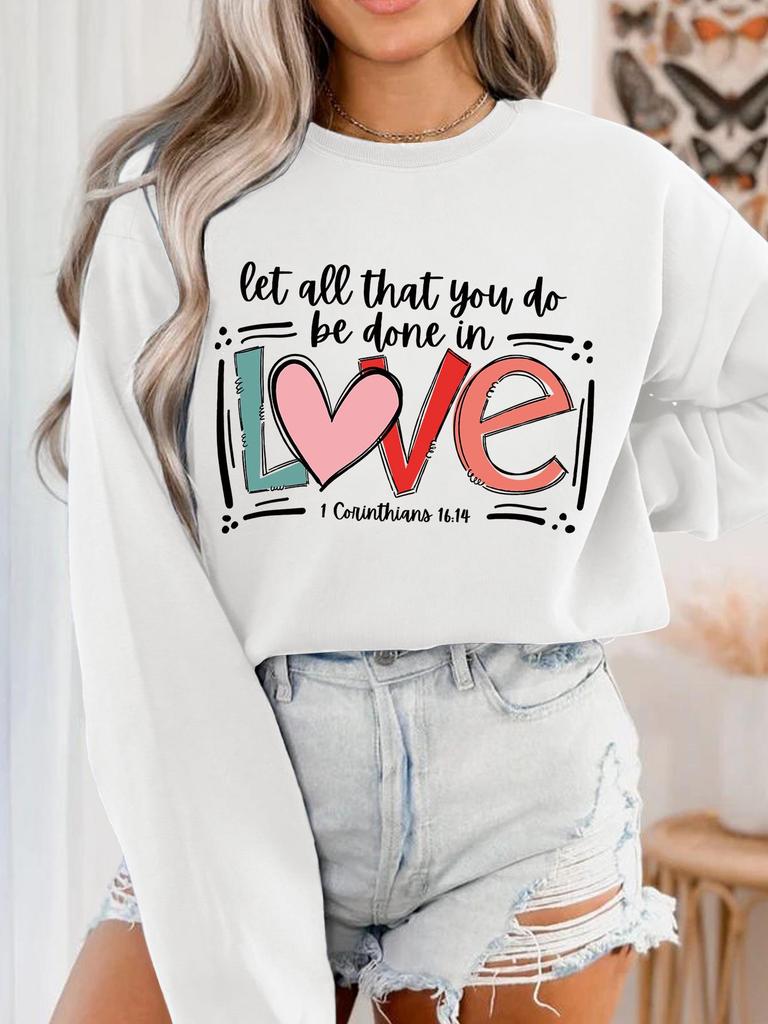 In Stock Couple Print Hoodie - Autumn/Winter Love Edition