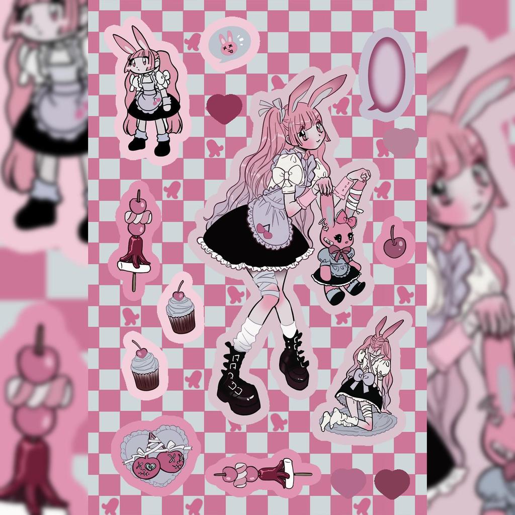 Korean Domi Character Stickers for Journals & DIY Phone Cases